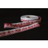 Vyšívaná krojová stuha červená – 2 cm