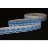 Vyšívaná krojová stuha svetlomodrá – 2 cm