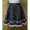 Dámska folklórna kruhová sukňa - čierna