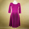 Dámske cyklamenové šaty