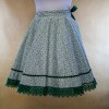 Dámska kruhová sukňa zelený vzor