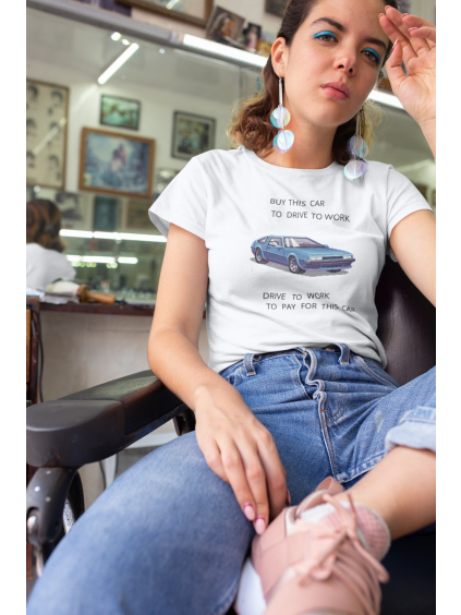 buy this car triko s potiskem marian for president bílé modelka