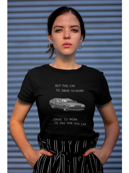 this car ii tricko s potiskem marian for president černé modelka