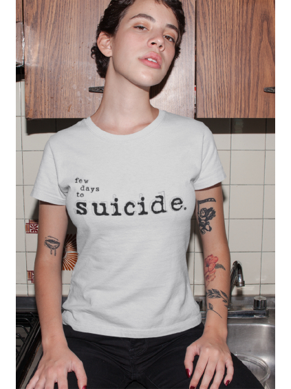 marian for president tričko s potiskem few days to suicide white modelka