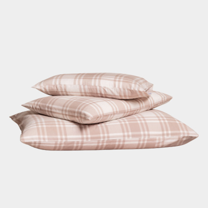 Verbier – 100% cotton flannel pillowcase with a subtle check