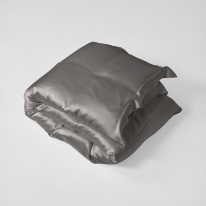 Silky Grey - hedvábný povlak na peřinu
