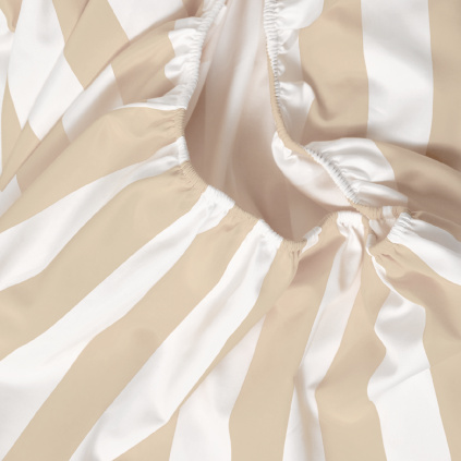 Linea - striped cotton sateen sheet
