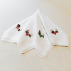 Christmas Dachshunds - set of 4 embroidered napkins
