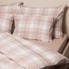 Verbier – 100% cotton flannel bed sheet with a subtle check