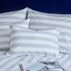 Montauk - Pillowcase in cotton percale with stripes