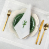 Lily of the Valley – set of 4 linen napkins with embroidery