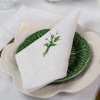 Lily of the Valley – set of 4 linen napkins with embroidery