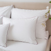 Contour - cotton satin pillowcase with delicate piping