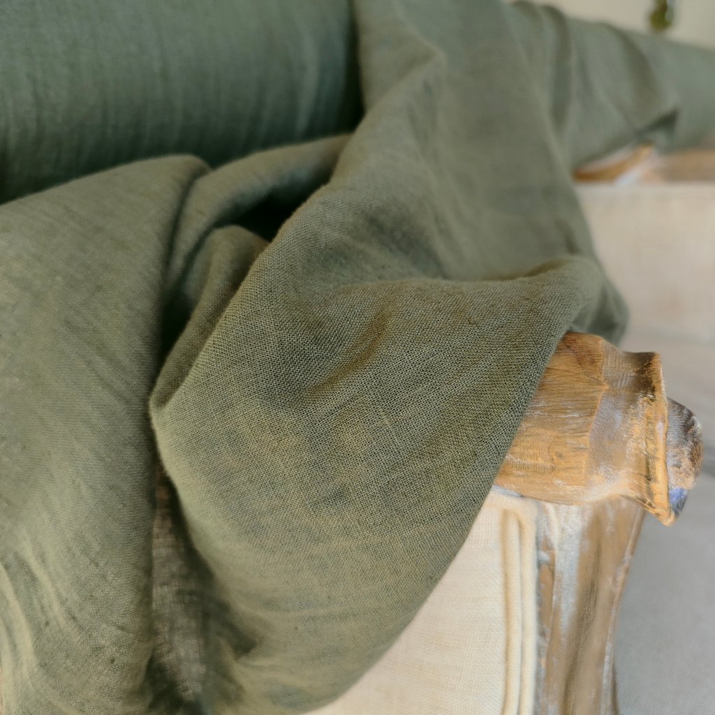 100% len GREEN MOSS 205 g/m2....č.29