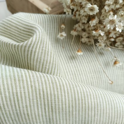 100% len CHAMOMILLA TEA/ stripes 150 g/m2....č.85