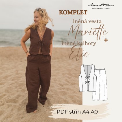 komplet vesta+kalhoty