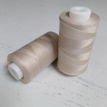 Polyesterová nit ASSOS- béžová 1000 m