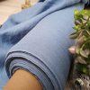 100% len STEEL MEDIUM BLUE 205g/m2....č.18, na ubrusy