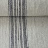 100% len FRENCH HOUSE grey stripes 380 g/m2....61, na matrace