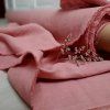 100% len PASTEL PUDRE ROSE 205g/m2....č.33
