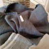 100% len GRAPHITE GREY 190g/m2 pruh šíře 34cm....č.42