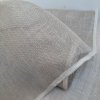 vzorek 8x3,5cm...100% len záclonkový, průhledný NATURAL, vyrobený v Česku....č.67