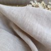 vzorek 8x3,5cm...100% len  NATURAL MELANGE  165g/m2, šíře 250cm extra jemný...č.81