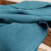 vzorek 8x3,5cm...100% len TEAL BLUE 205g/m2....č.76