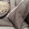 100% len stripes SMOKY BROWN/WHITE 205 g/m2....č.88