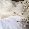 vzorek 8x3,5cm...100% len VANILLACREAM 205 g/m2....č.94