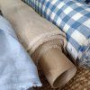 vzorek 8x3,5cm....100% len  NATURAL PURE 200 g/m2....č.109