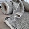 100% len GREY/NATURAL stripes 205g/m2....č.39
