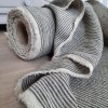 100% len GREY/NATURAL stripes 205g/m2....č.39