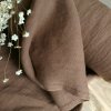100% len CHOC BROWN 205g/m2....č.20, na povlečení