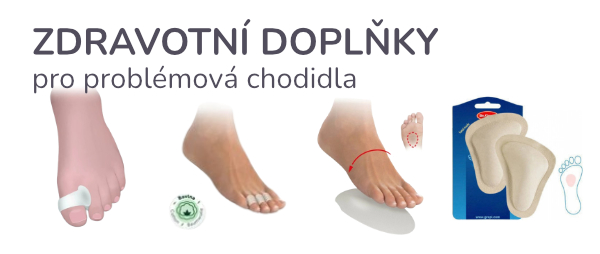 Zdravotní doplňky pro problémová chodidla