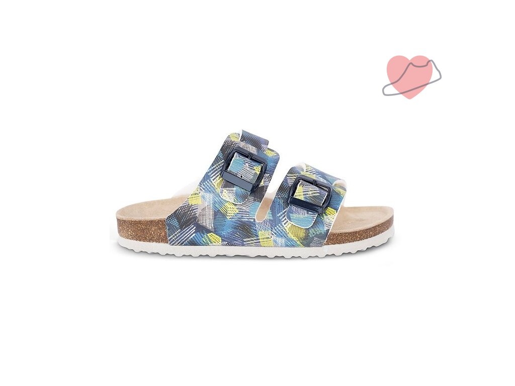 orthopedic sandals t94 color 98 blue and green 159