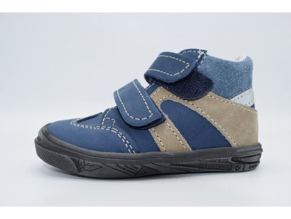 Boots4U dětská kotníková obuv T 815V Modrá béžová