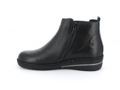 ankle boot donna leather black fianco sx