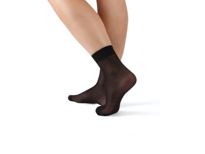 Evona dámské jemné ponožky Polo 25-27 černá