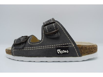 PEON dětský pantofel PE/120-2 šedá