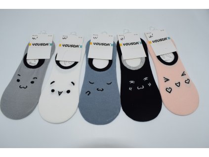 YOUSDA dámské balerínkové ponožky WS-628 a WS-616 kočky