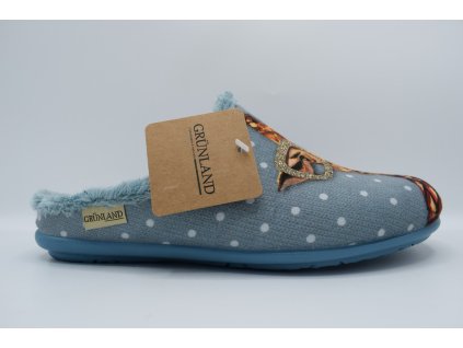 GRÜNLAND domácí pantofel FAYE CI3183-B5 Azzurro-multi žirafa
