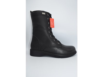 LOOKE dámská nízká kozačka OCELINE L1264_24_218_K dark black