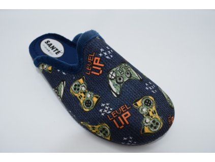SANTÉ chlapecký domácí pantofel AB/32541 AZUL