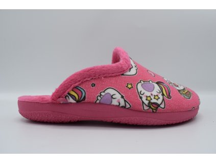 SANTÉ dívčí domácí pantofel AB/32532 fuxia
