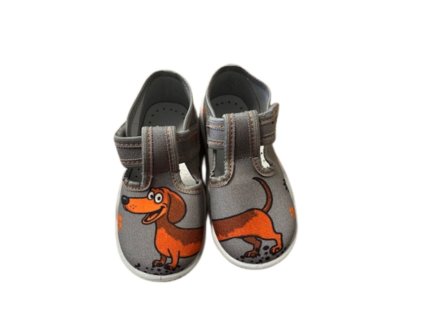 PEON dětská přezůvková obuv MI/013 TD pejsek