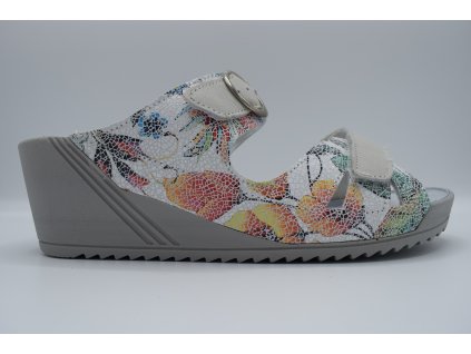 Dámský pantofel Olina bílá mozaika