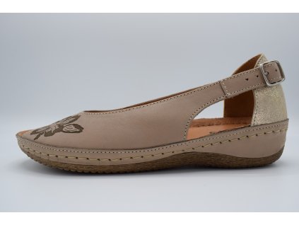 PEON dámský sandál KA/124-7T hnědá