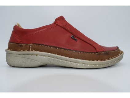 PEON dámská vycházková polobotka PP/116-4 červená
