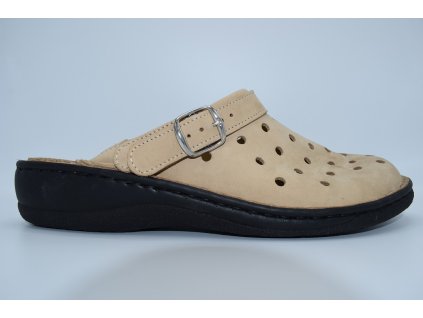 Dámský pantofel Nabuk Cappuccino 8767C